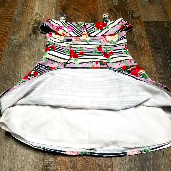 🏷Peppermint Off Shoulder Girls Dress - Picture 4 of 4